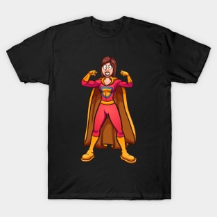 Super Fit Mum, Super Strong Mom Hero T-Shirt